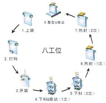 給袋式粉末包裝機(jī)工作原理